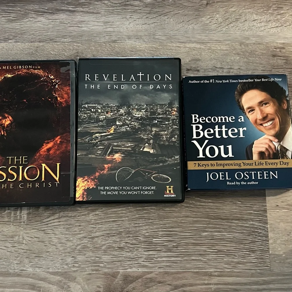 DVD’s and CD’s Joel Osteen, The Passion and Revelation